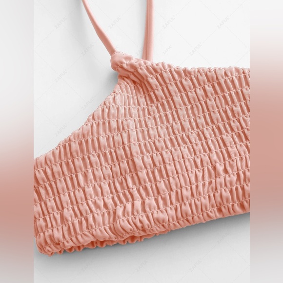 Smocked bikini set, Pink, M/6 - Picture 7 of 8